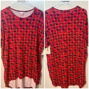 New Lularoe Irma Simply Comfortable Pink Tunic Top